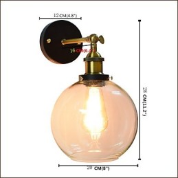 Eisen Wandleuchte Schwarz Einfache Retro Wandleuchte Einzelkopf Dekorative Wandleuchte Europäischen Stil