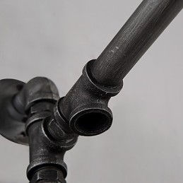 Vintage Industrielle Rohrwandleuchten mit Schalter Kreative Lichter Restaurant Cafe Bar Dekorationsbeleuchtung mit 1 Licht Lackiertes Finish
