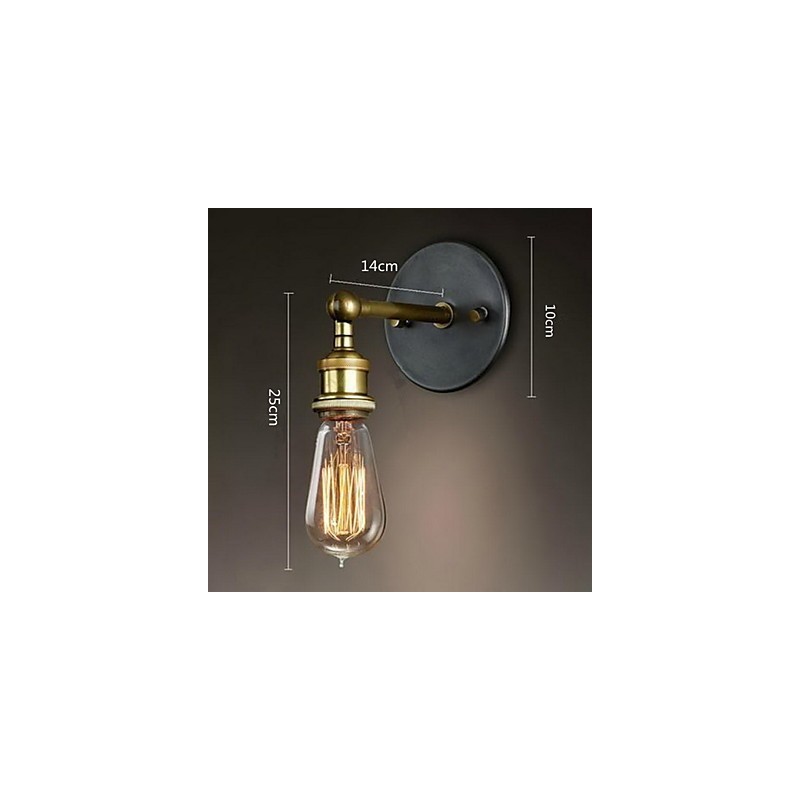Die American Village Wand Balkon Korridor Einfache Kupfer Kopf Lampe