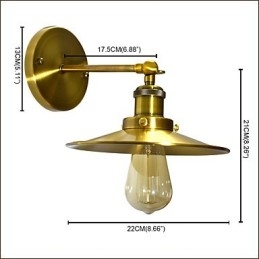 Rustikale Lodge Traditionelle Klassische Messing-Funktion für Downlight-Wandleuchten Wandleuchte