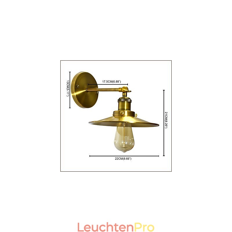 Rustikale Lodge Traditionelle Klassische Messing-Funktion für Downlight-Wandleuchten Wandleuchte