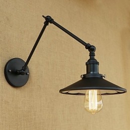 Rustikale Lodge Country Retro-Malerei-Funktion für Mini-Stil Swing Arm Wandleuchte