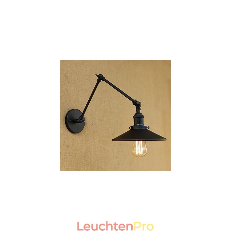 Rustikale Lodge Country Retro-Malerei-Funktion für Mini-Stil Swing Arm Wandleuchte