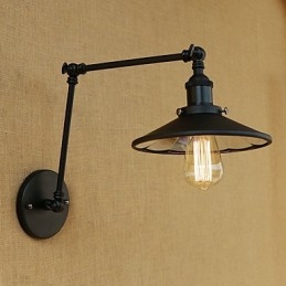 Rustikale Lodge Country Retro-Malerei-Funktion für Mini-Stil Swing Arm Wandleuchte