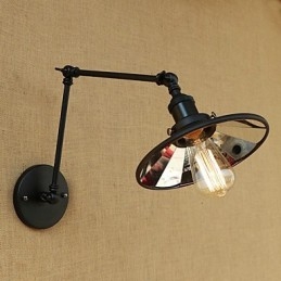 Rustikale Lodge Country Retro-Malerei-Funktion für Mini-Stil Swing Arm Wandleuchte