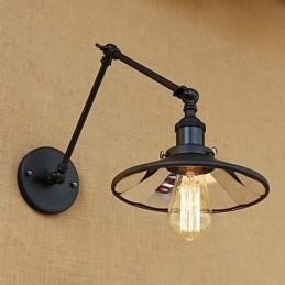 Rustikale Lodge Country Retro-Malerei-Funktion für Mini-Stil Swing Arm Wandleuchte