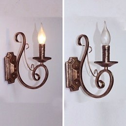 Mini Retro Wand Lampe Flur Metall Kerze Form Wand Lampe Beleuchtung