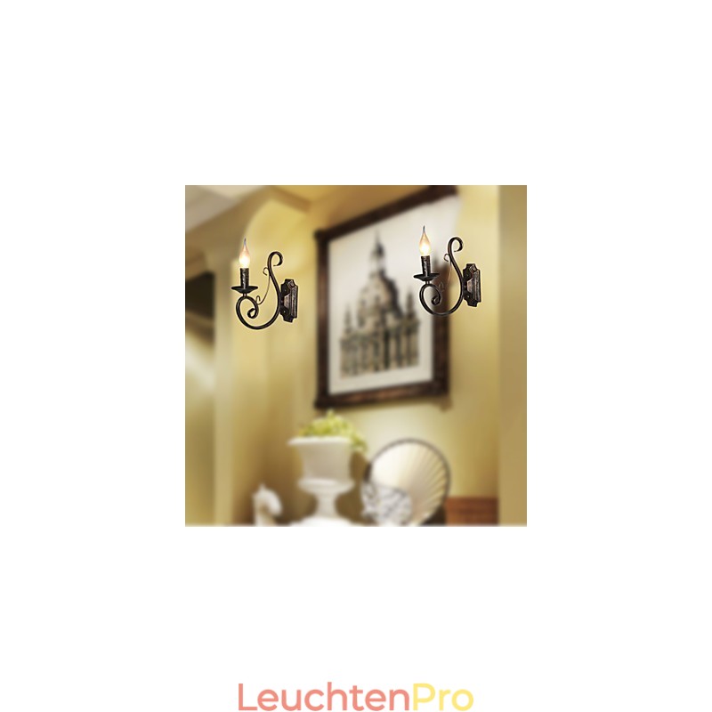 Mini Retro Wand Lampe Flur Metall Kerze Form Wand Lampe Beleuchtung