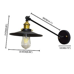 Buzz Wand Eisen Wandlampe Dumme schwarze Lichtschwertlampe an der Wand