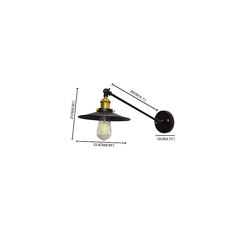Buzz Wand Eisen Wandlampe Dumme schwarze Lichtschwertlampe an der Wand