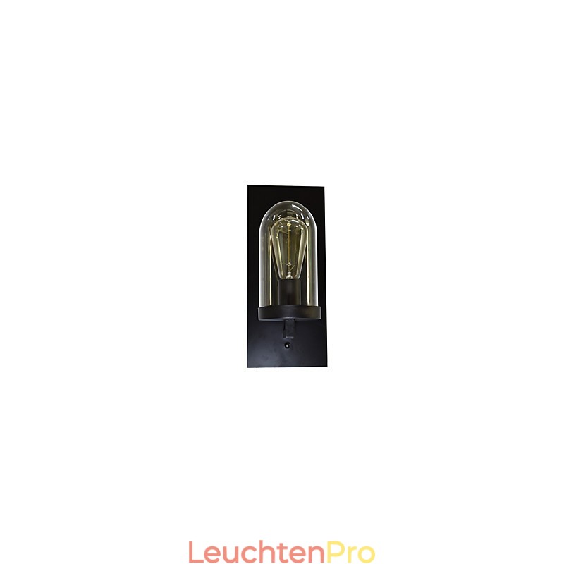 Wandleuchte aus lackiertem Stahl, dumme schwarze amerikanische Kaffeedekoration, Retro-Wandleuchte, Lichtschwertlampe an der Wand