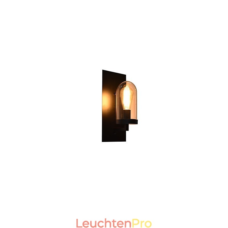 Wandleuchte aus lackiertem Stahl, dumme schwarze amerikanische Kaffeedekoration, Retro-Wandleuchte, Lichtschwertlampe an der Wand