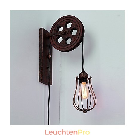 Industrielle Retro Eisen Wandleuchte Kreative Persönlichkeit Lift Pully Wandleuchte Industrielle Retro Eisen Wandleuchte Kreative Persönlichkeit Lift Pully Wandleuchte