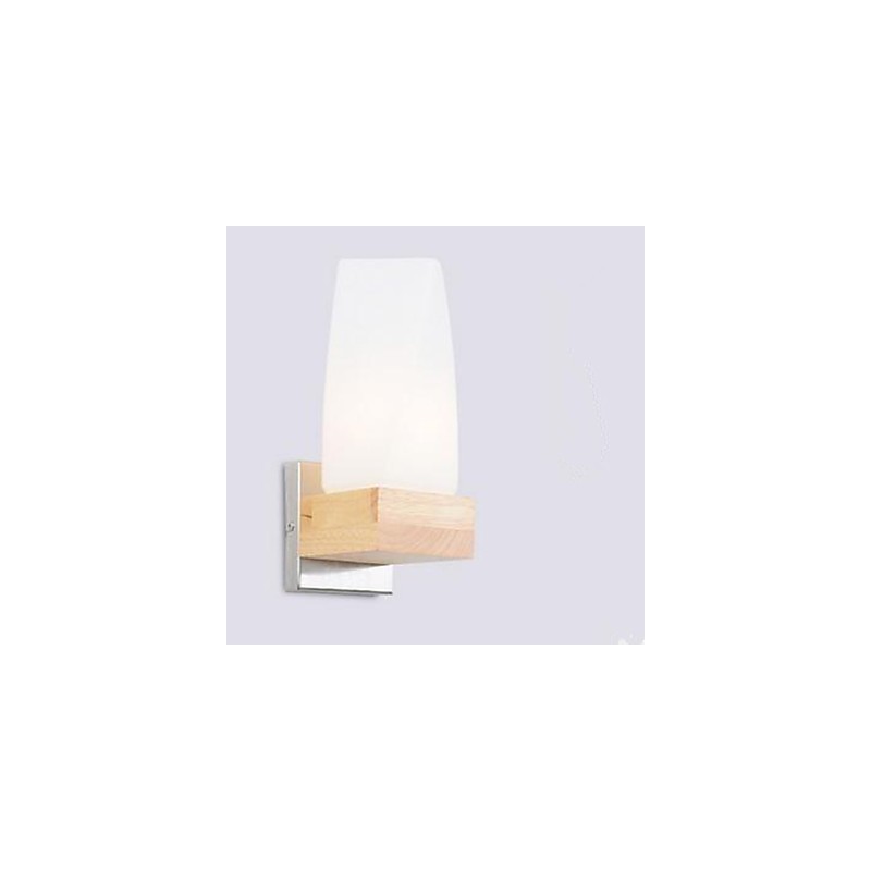 Einfachheit Nordic Holz Kunst Wohnzimmer Korridor Balkon Glas Massivholz Wand Lampe Von Schlafzimmer Die Kopf EINES Bettes