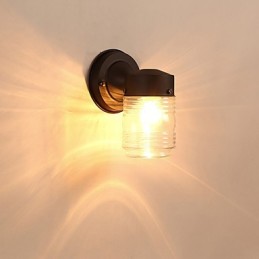 Wandleuchte, modernes zeitgenössisches Schwarzoxid-Finish, Funktion für Wandleuchten im Mini-Stil mit Umgebungslicht
