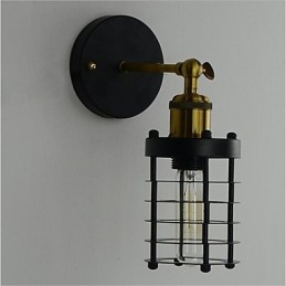 Einfache Vintage-Landhaus-Retro-Malerei-Funktion für Mini-Stil Umgebungslicht-Wandleuchten