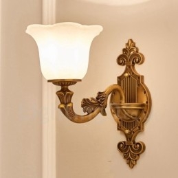 Einzellicht Traditionelles Klassisches Wohnzimmer Esszimmer Schlafzimmer Metall Luxus Wandleuchten für den Innenbereich