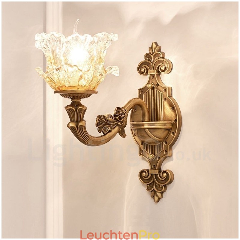 Einzellicht Traditionelles Klassisches Wohnzimmer Esszimmer Schlafzimmer Metall Luxus Wandleuchten für den Innenbereich