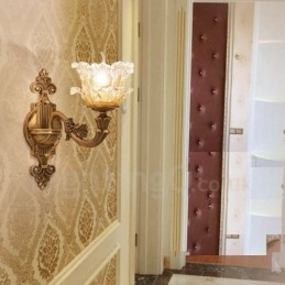 Einzellicht Traditionelles Klassisches Wohnzimmer Esszimmer Schlafzimmer Metall Luxus Wandleuchten für den Innenbereich