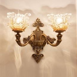 2 Licht Traditionelle Klassische Wohnzimmer Esszimmer Bett Zimmer Metall Innen Wandleuchten
