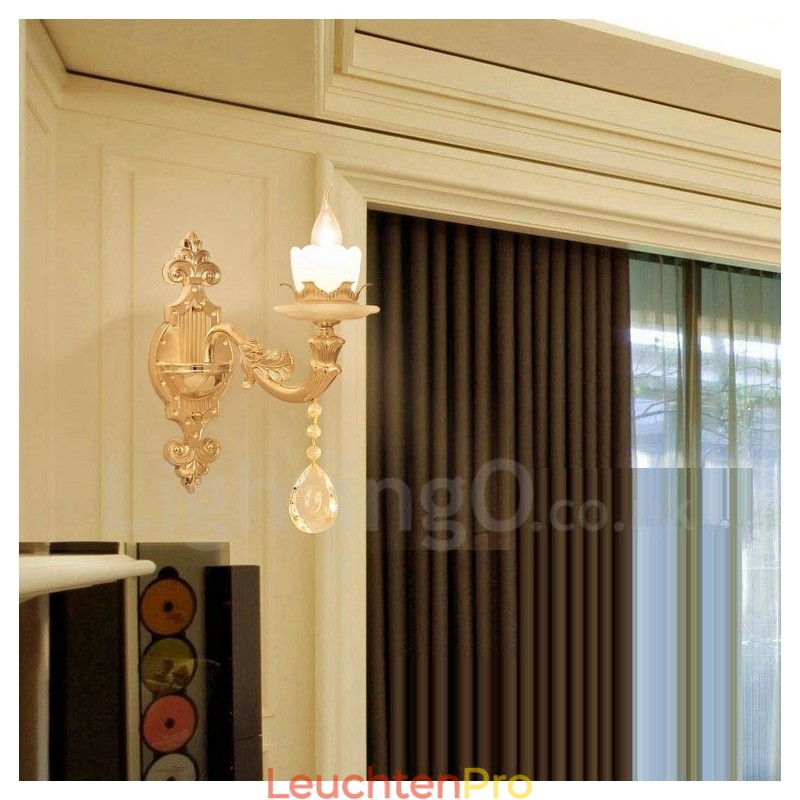 Einzellicht Traditionelles Klassisches Wohnzimmer Esszimmer Schlafzimmer Metall Luxus Wandleuchten für den Innenbereich