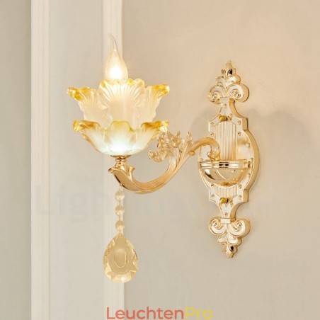Einzellicht Traditionelles Klassisches Wohnzimmer Esszimmer Schlafzimmer Metall Luxus Wandleuchten für den Innenbereich