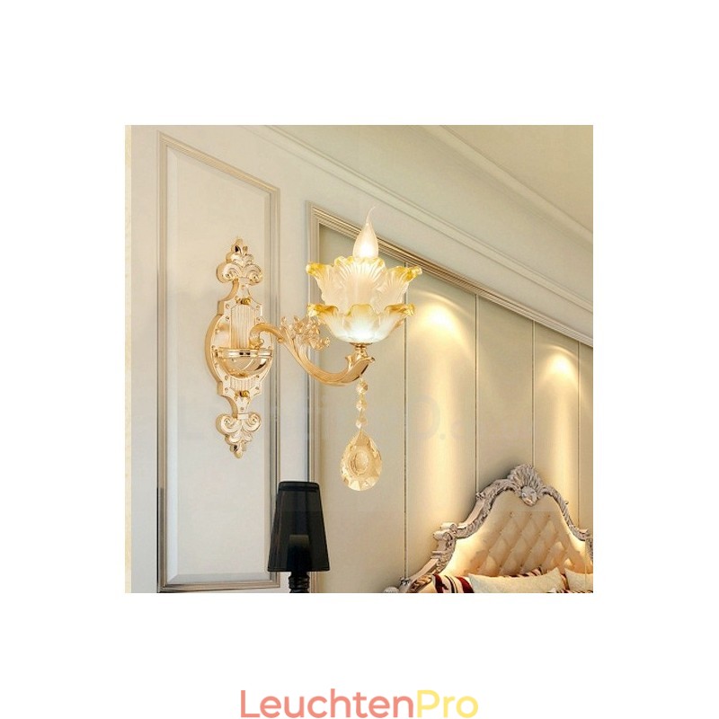 Einzellicht Traditionelles Klassisches Wohnzimmer Esszimmer Schlafzimmer Metall Luxus Wandleuchten für den Innenbereich