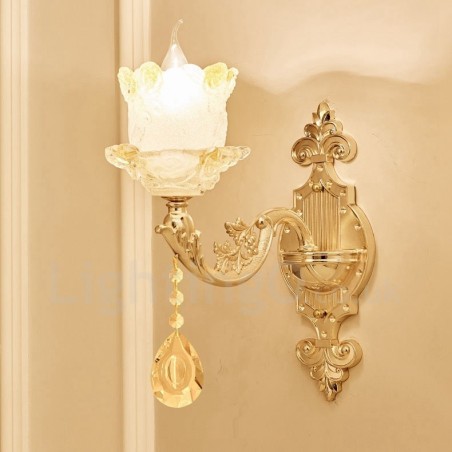 Einzellicht Traditionelles Klassisches Wohnzimmer Esszimmer Schlafzimmer Metall Luxus Wandleuchten für den Innenbereich Einzellicht Traditionelles Klassisches Wohnzimmer Esszimmer Schlafzimmer Metall Luxus Wandleuchten für den Innenbereich