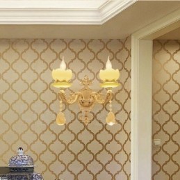 2 Licht Traditionelle Klassische Wohnzimmer Esszimmer Bett Zimmer Metall Innen Wandleuchten