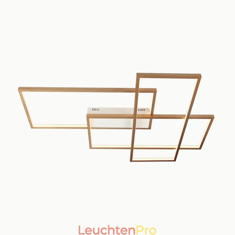 Moderne Deckenleuchte mit zeitgenössischer Aluminium-Malerei, bündige Wandleuchte mit Fernbedienungsdimmer für Wohnzimmer, Schlafzimmer