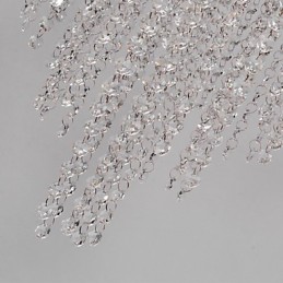 Moderne zeitgenössische Kristall Mini-Stil galvanisierte Metall Unterputz