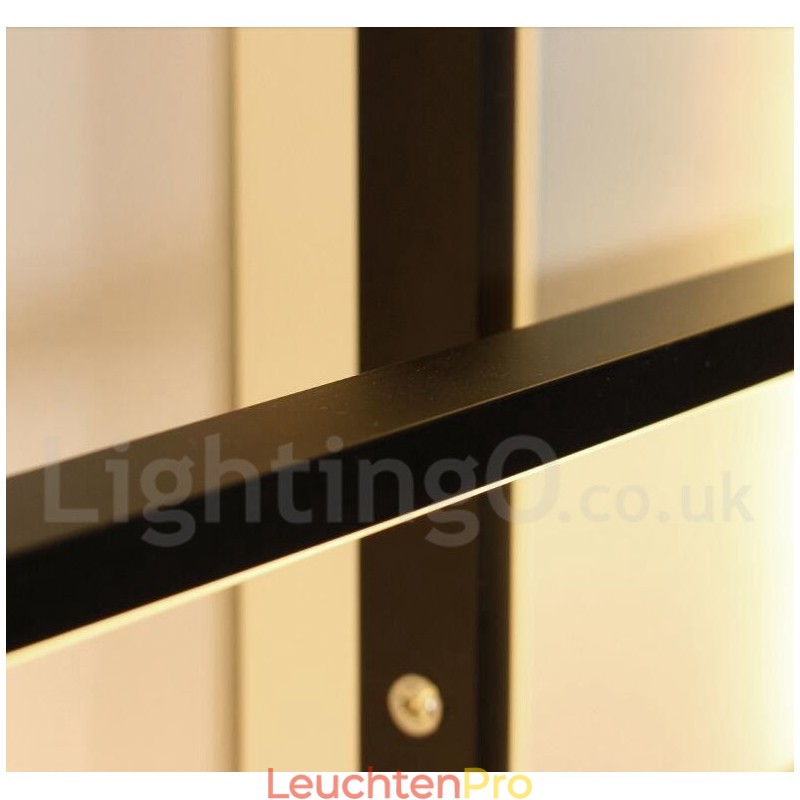 Moderne Deckenleuchte mit zeitgenössischer Aluminium-Malerei, bündige Wandleuchte mit Fernbedienungsdimmer für Wohnzimmer, Schlafzimmer