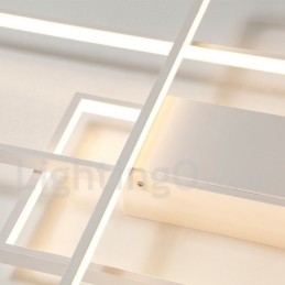 Moderne Deckenleuchte mit zeitgenössischer Aluminium-Malerei, bündige Wandleuchte mit Ferndimmer für Wohnzimmer, Schlafzimmer, kann auch als Wandleuchte verwendet werden