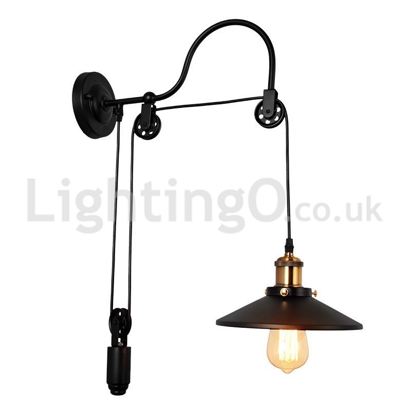 Retro Unterputz Wandleuchten Gang Bar Cafe Schlafzimmer Studie Loft Pulley Wandleuchte