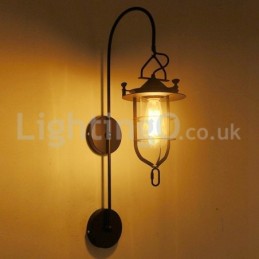 Retro Dock Wand Lampe Schwarz Wharf Wand Lichter Dock Wandleuchte Restaurant Wohnzimmer Cafe Bar Kleidung Shop