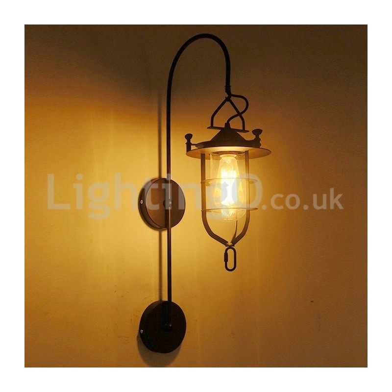 Retro Dock Wand Lampe Schwarz Wharf Wand Lichter Dock Wandleuchte Restaurant Wohnzimmer Cafe Bar Kleidung Shop