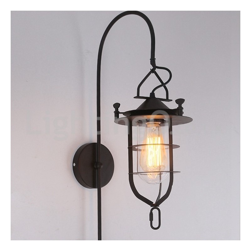 Retro Dock Wand Lampe Schwarz Wharf Wand Lichter Dock Wandleuchte Restaurant Wohnzimmer Cafe Bar Kleidung Shop