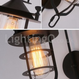 Retro Dock Wand Lampe Schwarz Wharf Wand Lichter Dock Wandleuchte Restaurant Wohnzimmer Cafe Bar Kleidung Shop
