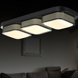 Moderne zeitgenössische Unterputzmontage aus Metall