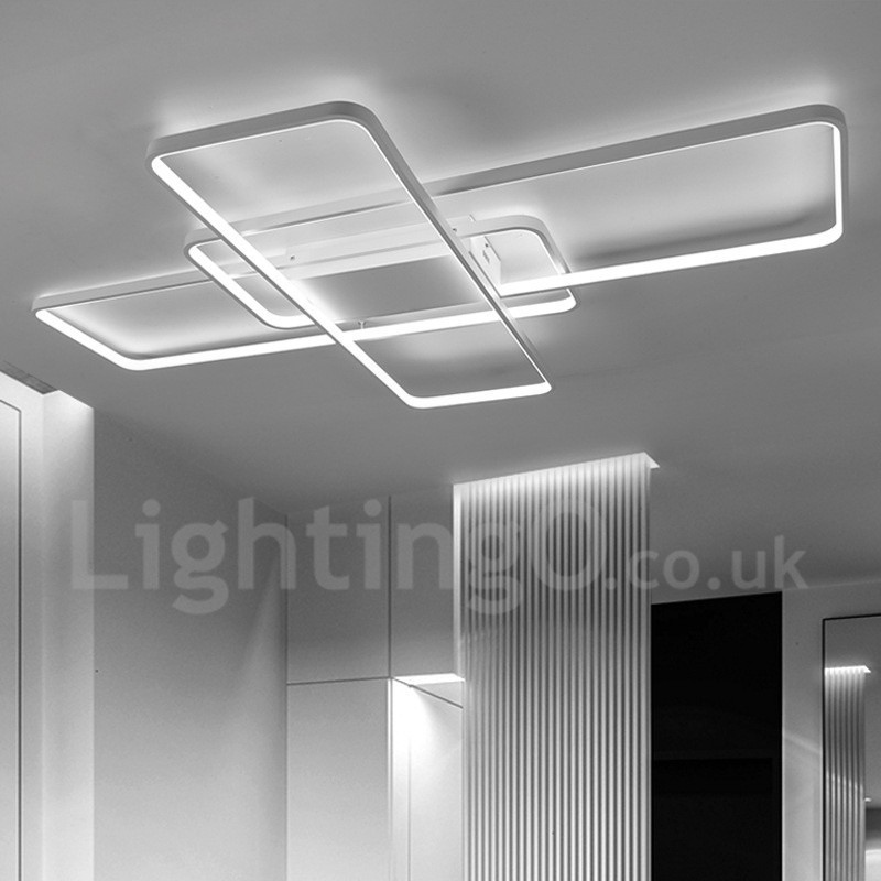 Moderne Deckenleuchte mit zeitgenössischer Aluminium-Malerei, bündige Wandleuchte mit Ferndimmer für Wohnzimmer, Schlafzimmer, kann auch als Wandleuchte verwendet werden