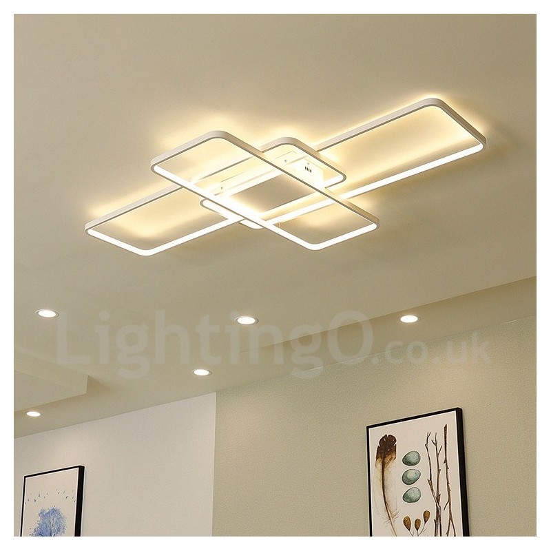 Moderne Deckenleuchte mit zeitgenössischer Aluminium-Malerei, bündige Wandleuchte mit Ferndimmer für Wohnzimmer, Schlafzimmer, kann auch als Wandleuchte verwendet werden