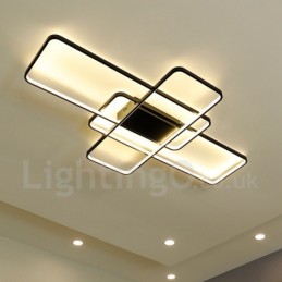 Moderne Deckenleuchte mit zeitgenössischer Aluminium-Malerei, bündige Wandleuchte mit Ferndimmer für Wohnzimmer, Schlafzimmer, kann auch als Wandleuchte verwendet werden