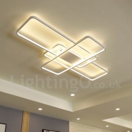 Moderne Deckenleuchte mit zeitgenössischer Aluminium-Malerei, bündige Wandleuchte mit Ferndimmer für Wohnzimmer, Schlafzimmer, kann auch als Wandleuchte verwendet werden