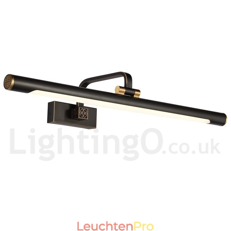 IPMirror Lampe Badezimmerleuchten Reines Messing Wandleuchten mit Acrylschirm Make-up Beleuchtung
