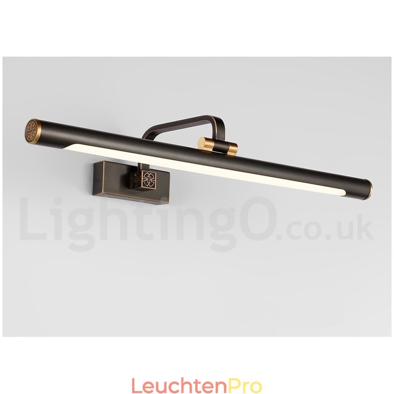 IPMirror Lampe Badezimmerleuchten Reines Messing Wandleuchten mit Acrylschirm Make-up Beleuchtung
