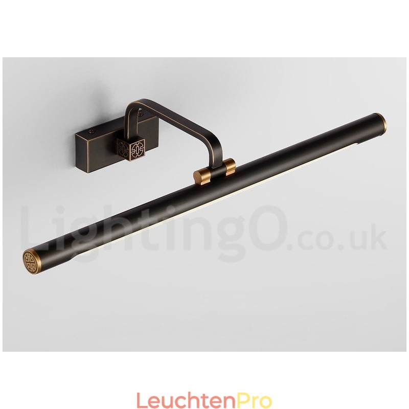 IPMirror Lampe Badezimmerleuchten Reines Messing Wandleuchten mit Acrylschirm Make-up Beleuchtung