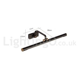 IPMirror Lampe Badezimmerleuchten Reines Messing Wandleuchten mit Acrylschirm Make-up Beleuchtung