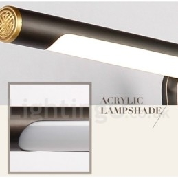 IPMirror Lampe Badezimmerleuchten Reines Messing Wandleuchten mit Acrylschirm Make-up Beleuchtung
