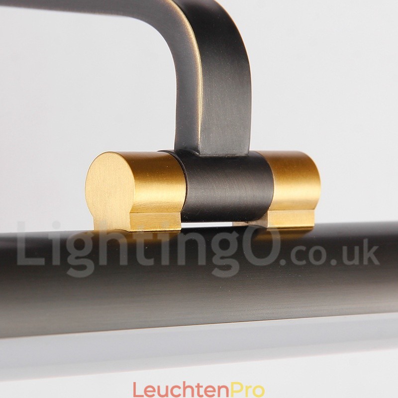IPMirror Lampe Badezimmerleuchten Reines Messing Wandleuchten mit Acrylschirm Make-up Beleuchtung