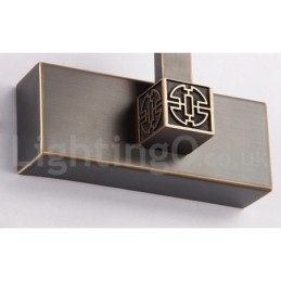IPMirror Lampe Badezimmerleuchten Reines Messing Wandleuchten mit Acrylschirm Make-up Beleuchtung